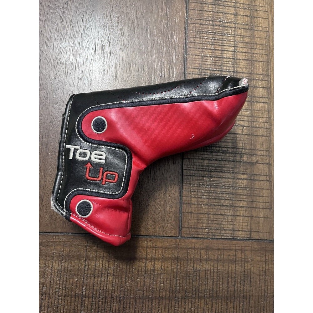 Odyssey Toe Up Putter Head Cover Red Black Blade Magnetic Closure Golf OEM